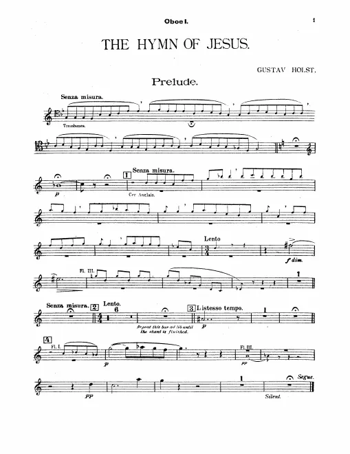 Oboe 1, 2, English Horn