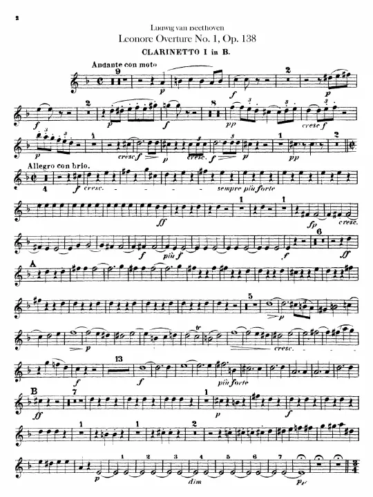 Clarinet 1, 2 (B)
