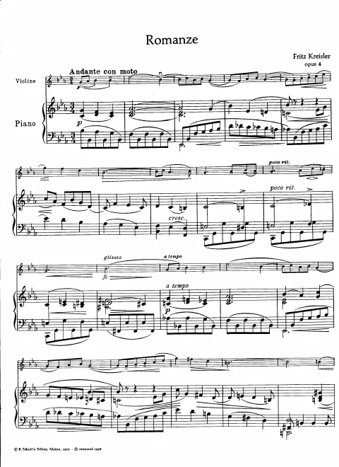 Complete Score and Violin Part