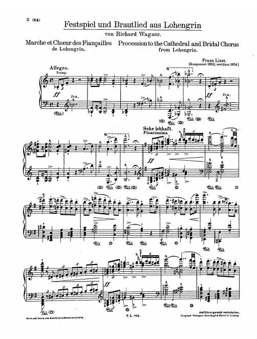 1. Festspiel und Brautlied (S.446/1)