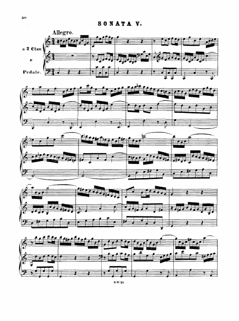 Sonata No.5 in , BWV 529
