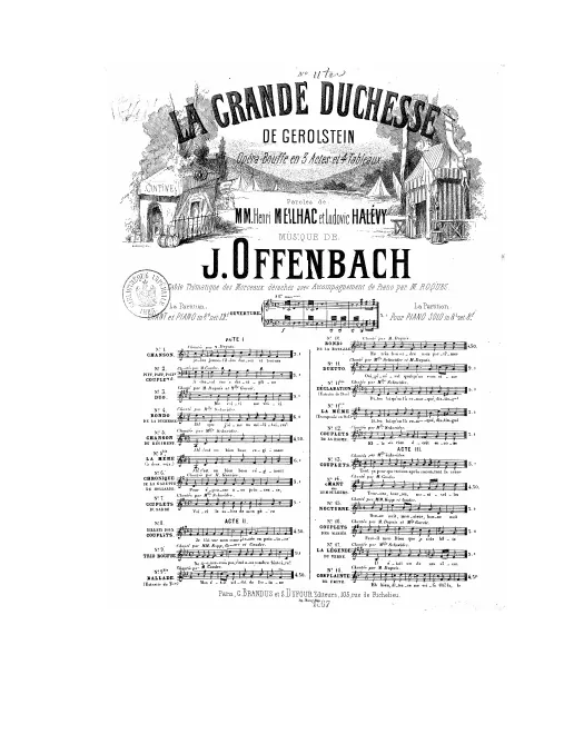 No.11 ter , Déclaration: "Dites-lui qu'on l'a remarqué" (Act II, No.10b), G major