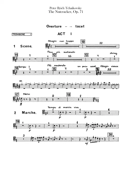 Trombone 1, 2, 3, Tuba