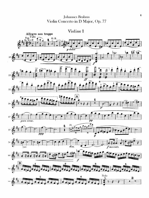 Violins I, II