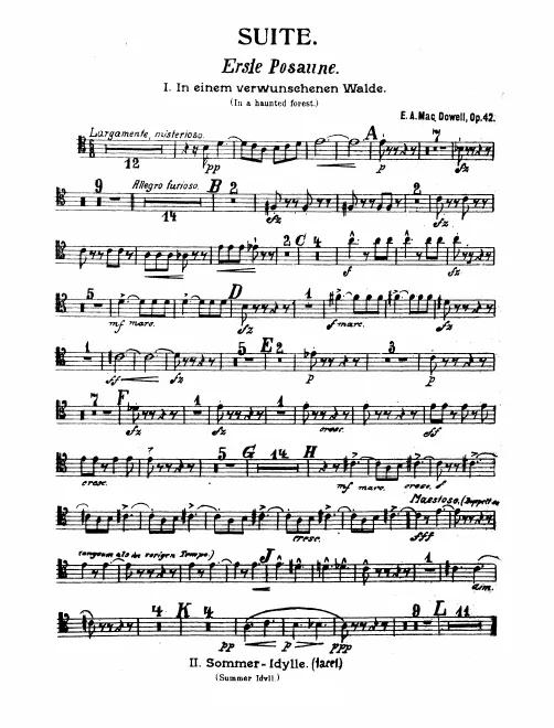 Trombone 1, 2, 3, Tuba