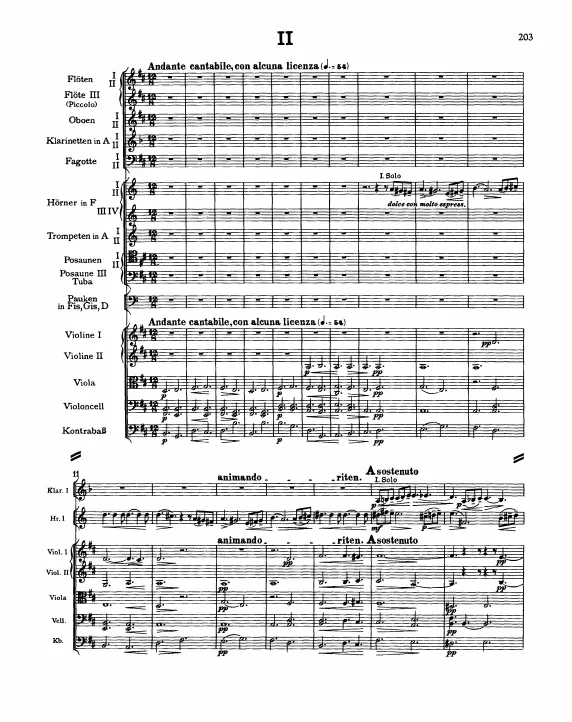 2. Andante cantabile, con alcuna licenza
