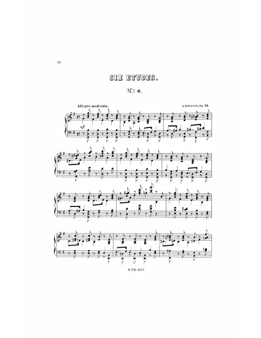 6. Etude in G major