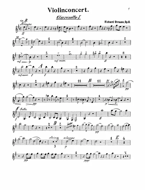 Clarinet 1, 2 (B/A)