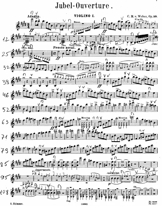 Violins I, II