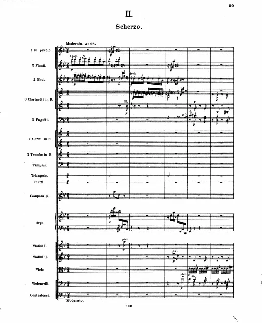 II. Scherzo: Moderato