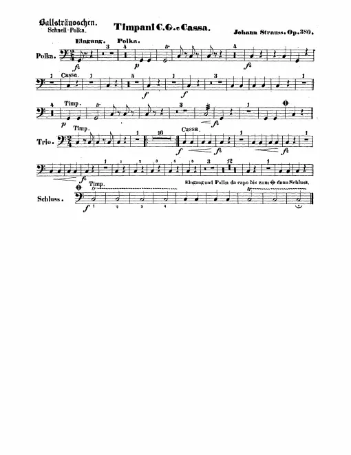 Timpani/Bass Drum, Snare Drum, Bells