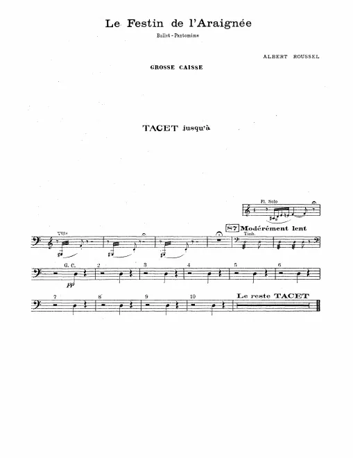 Bass Drum, Cymbals, Snare Drum, Triangle