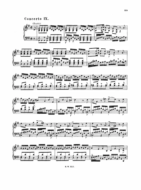 9. Concerto in , BWV 980