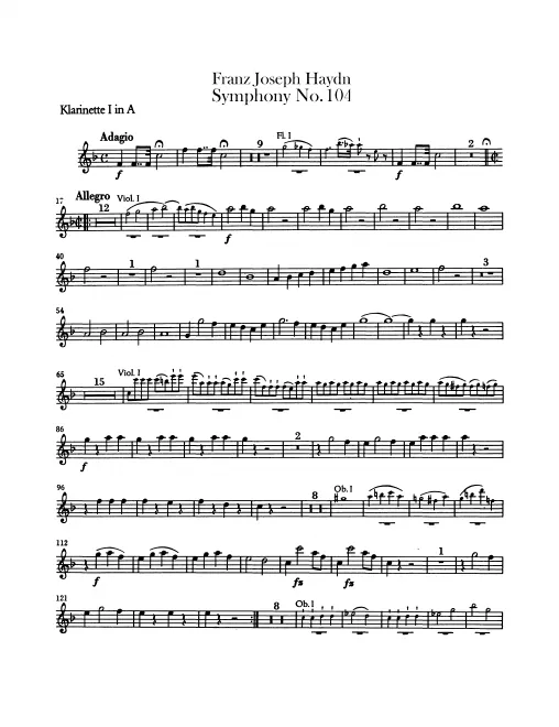 Clarinet 1, 2 (A)