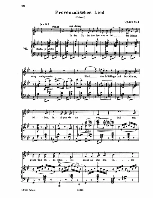Complete Score (original / high voice)