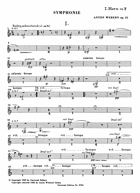 Horn 1, 2 (F)