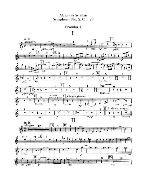 Trumpet 1, 2, 3 (B♭)