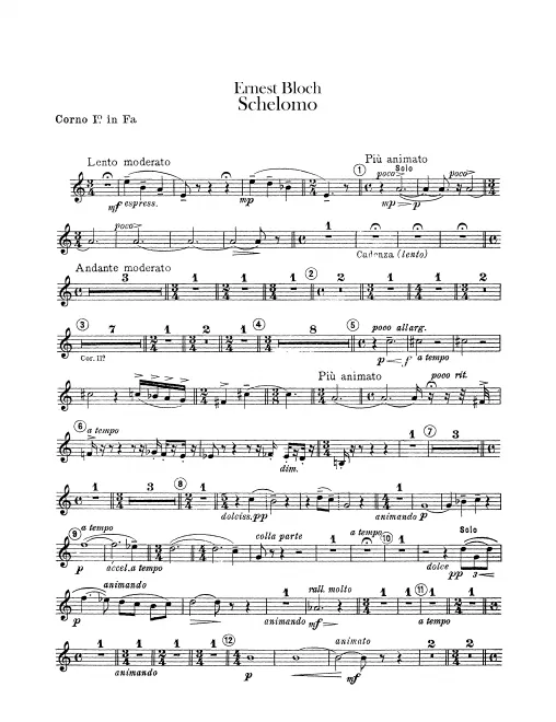 Horn 1, 2, 3, 4 (F)