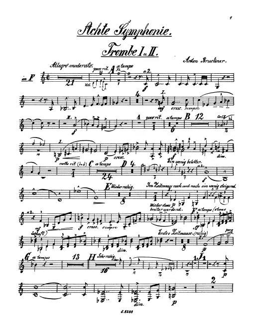 Trumpet 1 (F)/2 (F/C), 3 (F/C)