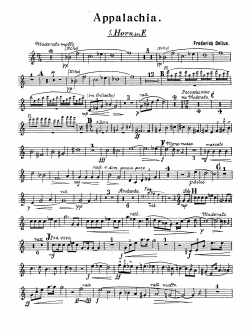 Horn 1, 2, 3, 4, 5/6 (F)
