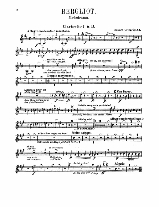 Clarinet 1, 2 (B)