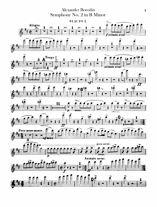 Flute 1, 2, 3/Piccolo