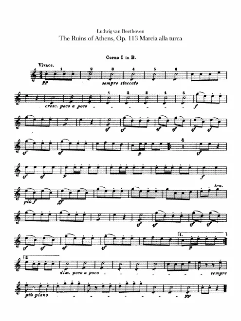 Horn 1, 2 (in B)