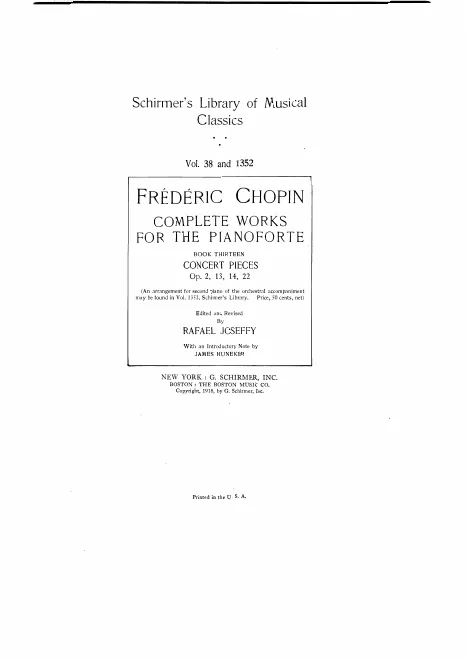 Book 13 (17): 4 Concert Pieces (piano 2)