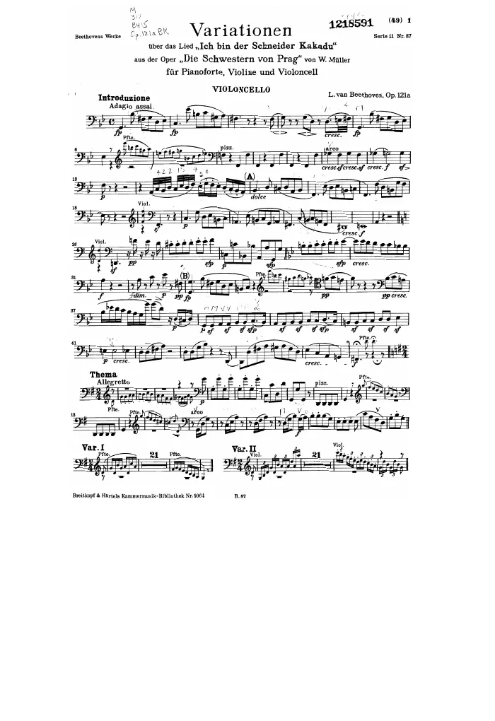 Cello Part