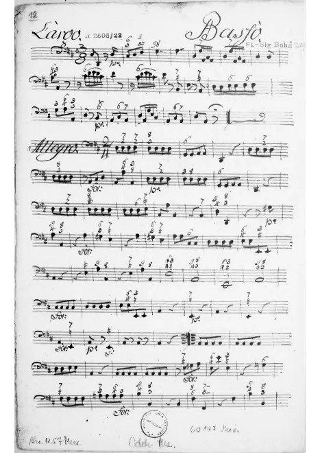 Basso (continuo), figured