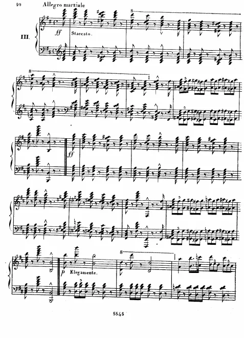3. Allegro marziale in
