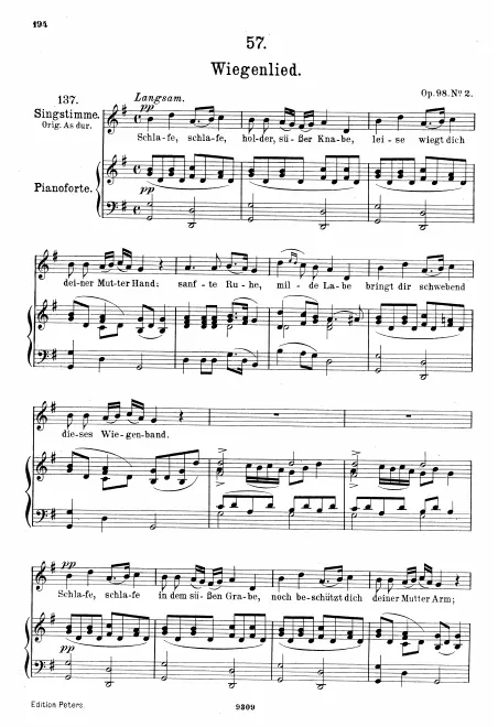 Complete Score (Medium Voice, transposed to )