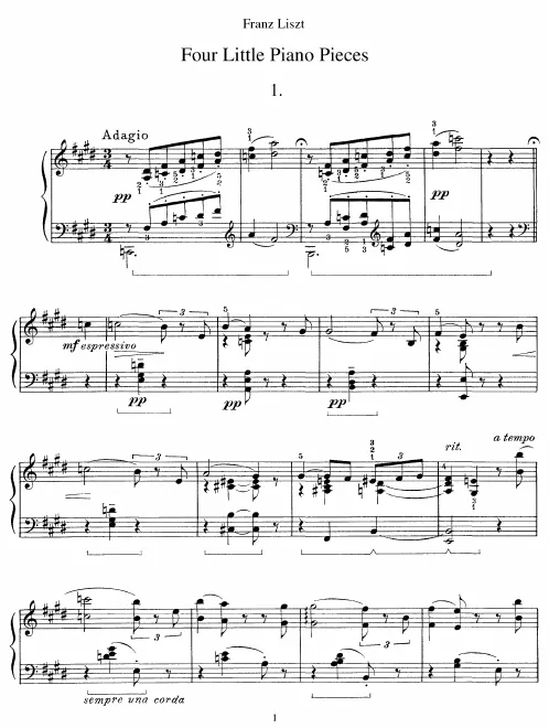 4 Little Pieces (S.192/1–4)
