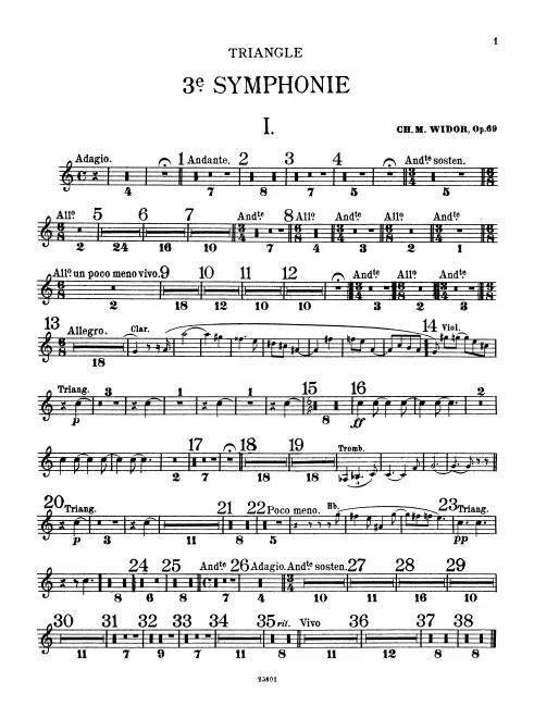 Triangle, Bass Drum/Cymbals
