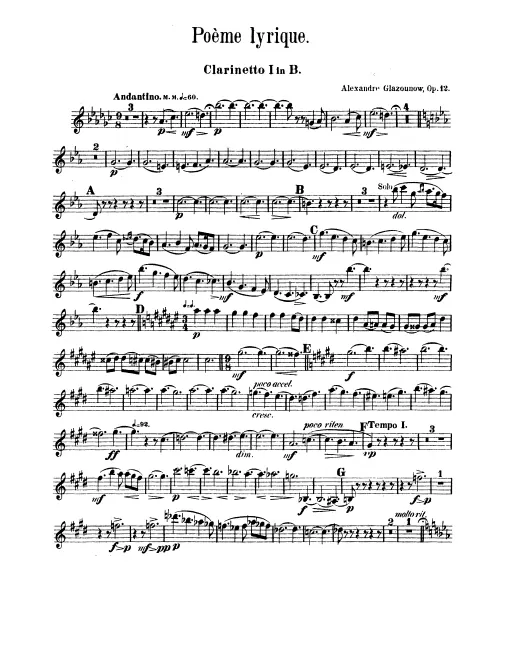 Clarinet 1, 2 (B♭)