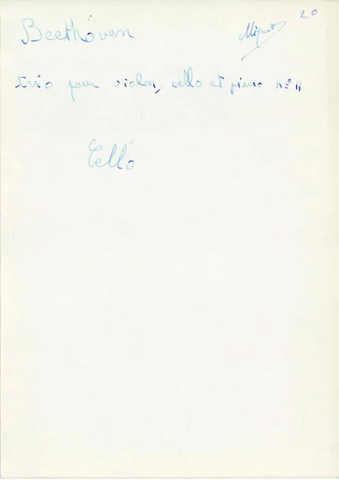 Cello Part