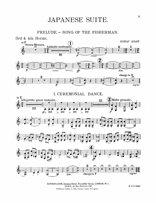 Horn 3/4 (F, E)