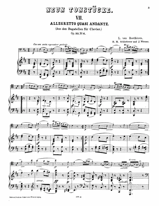 7. Allegretto quasi Andante. Op.33 No.6