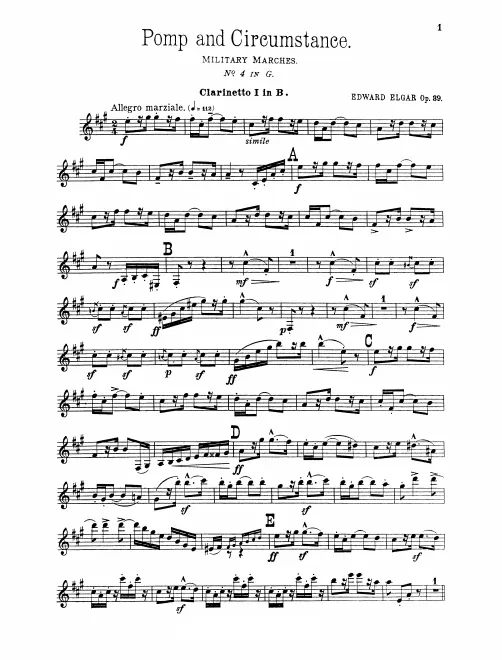 Clarinet 1, 2, Bass Clarinet (B)