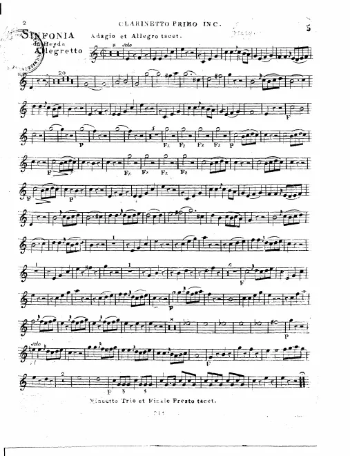Clarinet 1, 2 (C)