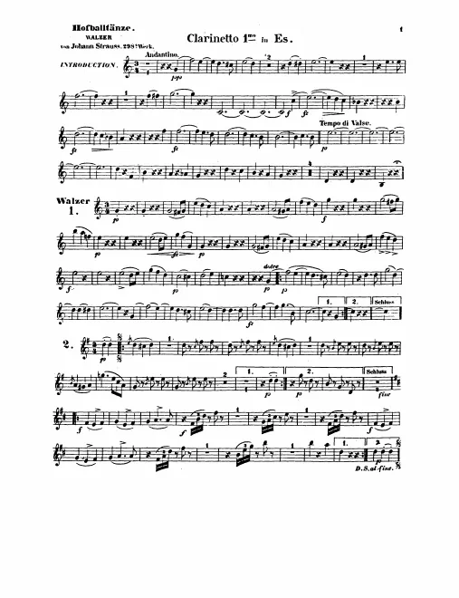Clarinet 1 (E), 2 (B)