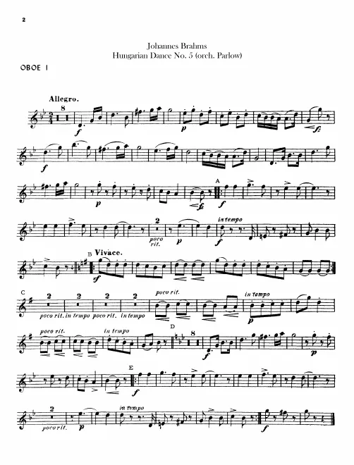 Oboe 1, 2