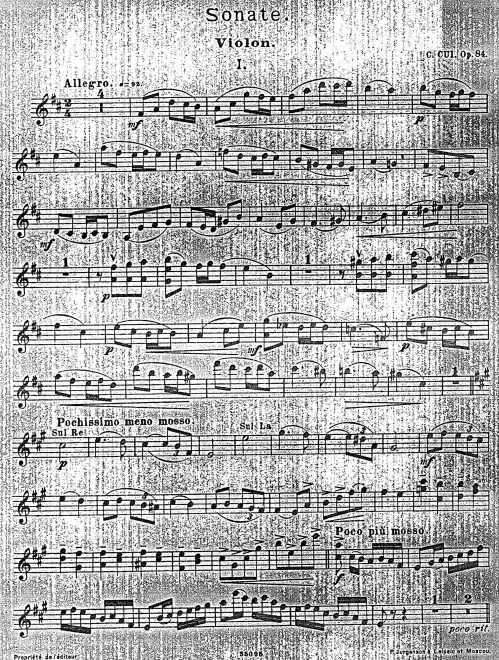 Violin part (all 3 movements)