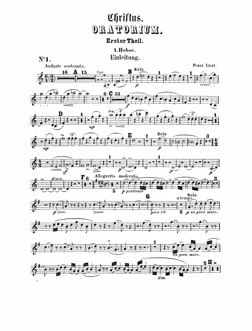 Oboe 1, 2, English Horn