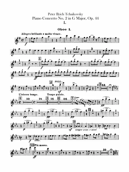 Oboe 1, 2