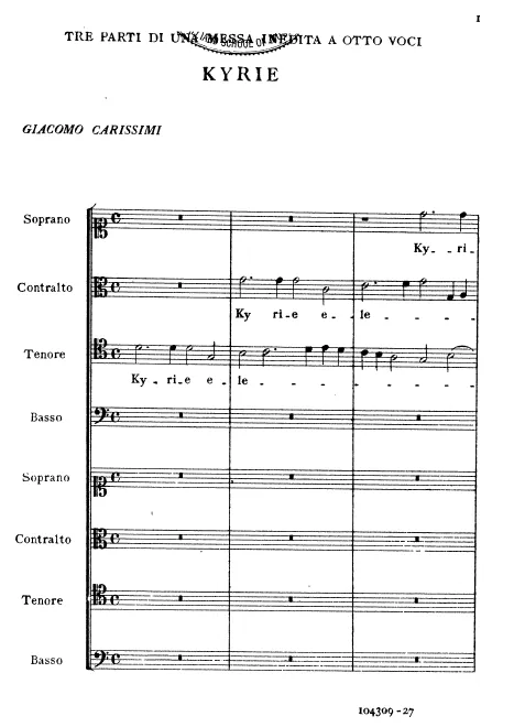 Complete Score (Kyrie, Gloria, Credo)