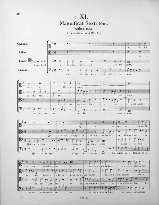 Magnificat Sexti toni (odd verses)
