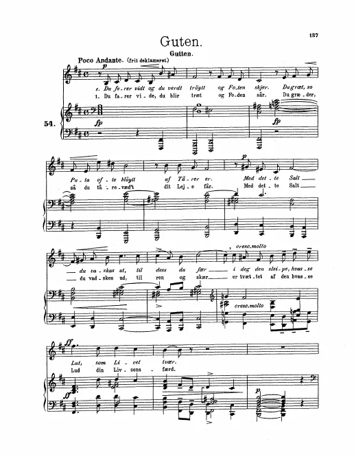 Complete Score (original / high voice)