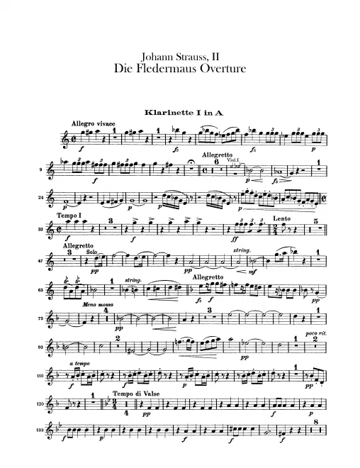 Clarinet 1, 2 (A)