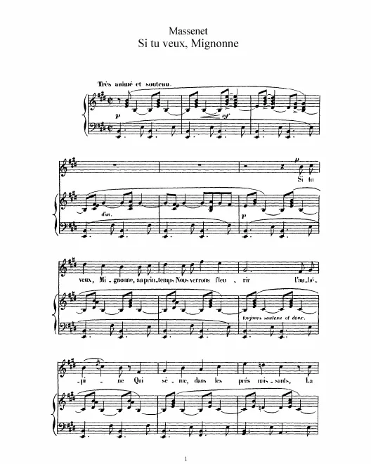 Complete Score (high voice, in )